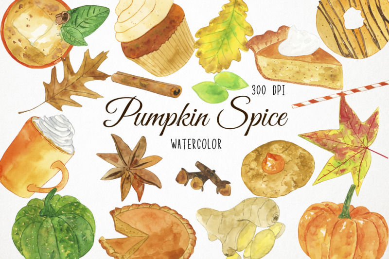 watercolor-pumpkin-spice-clipart-pumpkin-spice-illustration-pumpkin