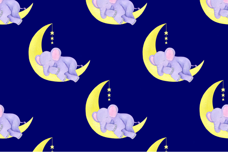 sleeping-animals-watercolor-panda-hippo-elephant-pattern