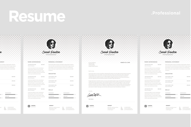 clean-resume-template-match-with-cover-letter