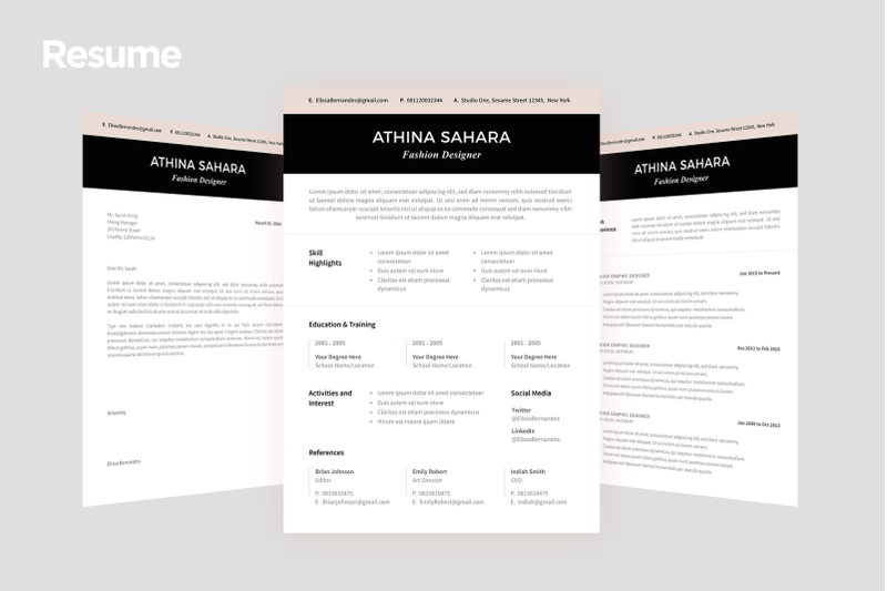 resume-template-match-with-cover-letter