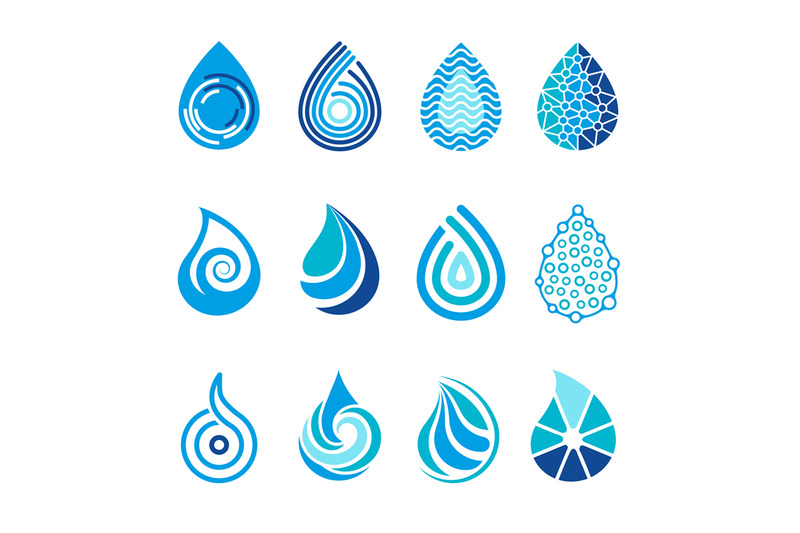drops-icons-water-splashes-abstract-symbols-for-vector-healthcare-aqu