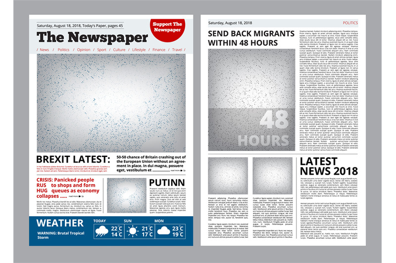 newspaper-design-headline-journal-template-with-place-for-your-text-a