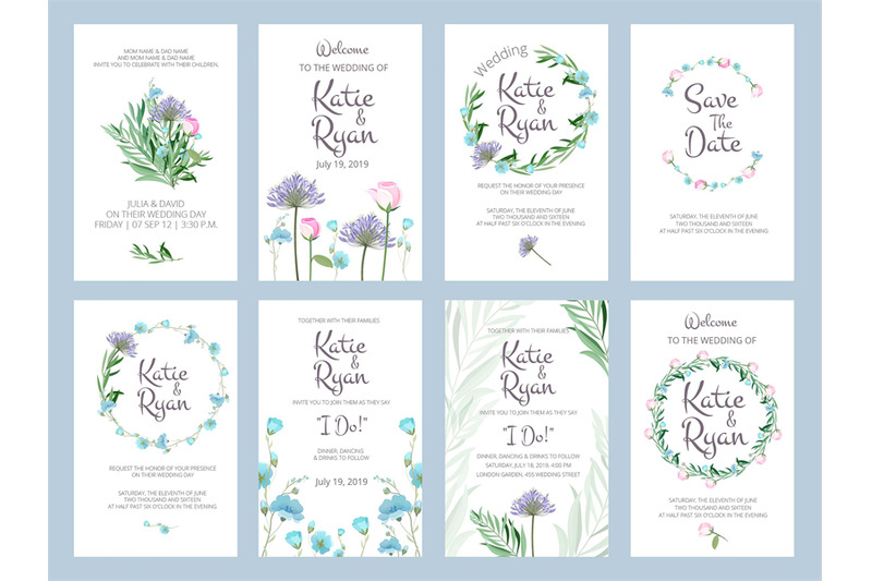 invitation-cards-wedding-floral-placards-love-greeting-beauty-frames