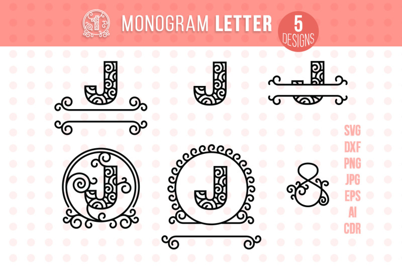 monogram-letter-j