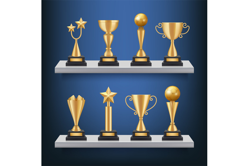 awards-shelves-trophies-medals-and-cups-on-bookshelf-vector-realistic