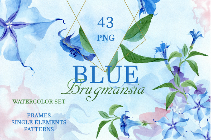 blue-brugmansia-watercolor-png