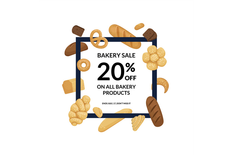 vector-cartoon-bakery-elements-frame-with-place-for-text-illustration
