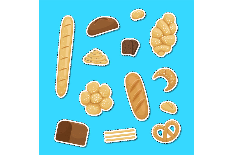 vector-cartoon-bakery-elements-stickers-set-illustration