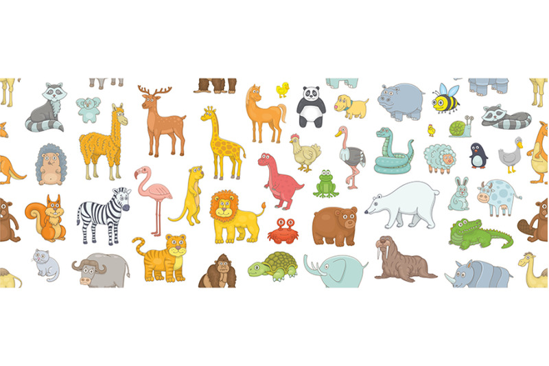 set-of-different-animals-pattern