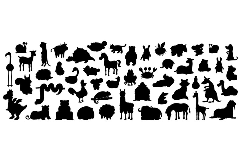 set-of-animals-silhouette-pattern