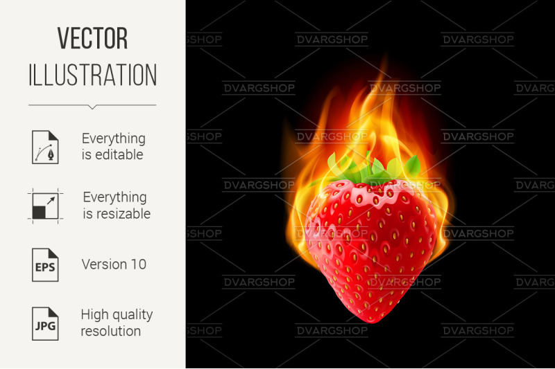 burning-strawberry