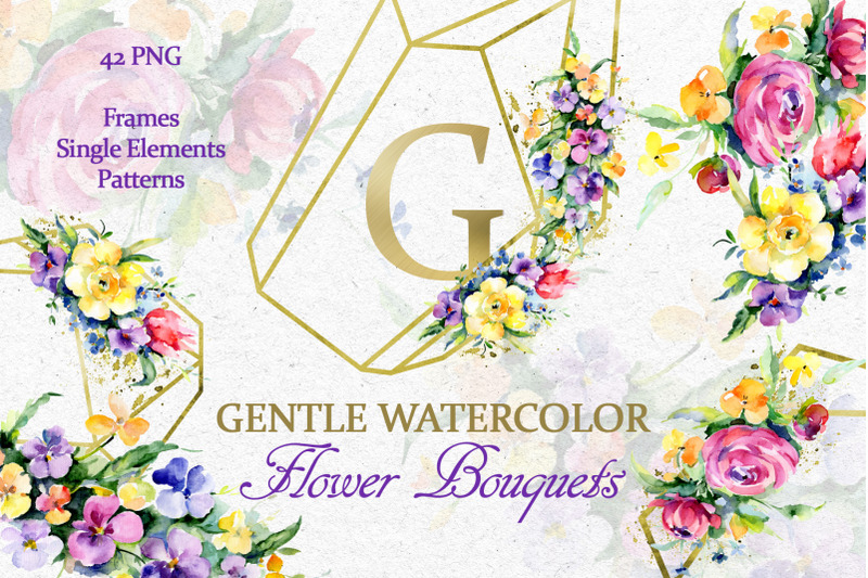 gentle-flower-bouquets-watercolor-png