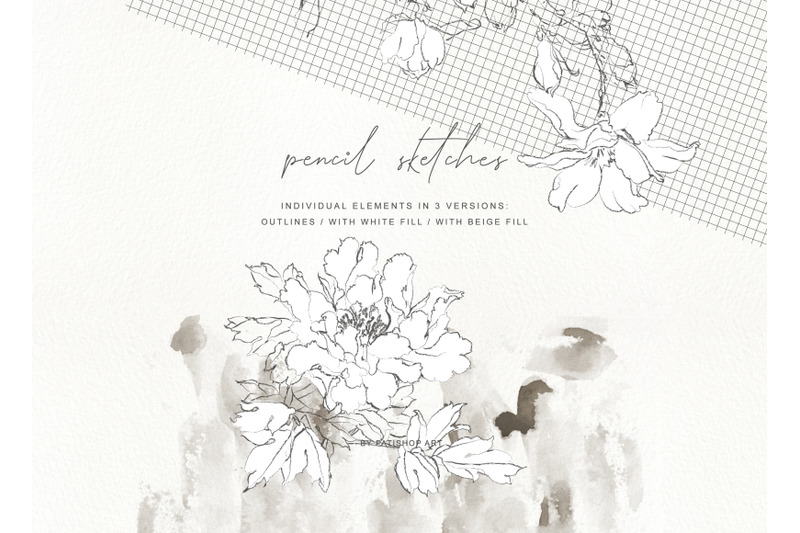 pencil-sketched-fine-line-flowers-clipart