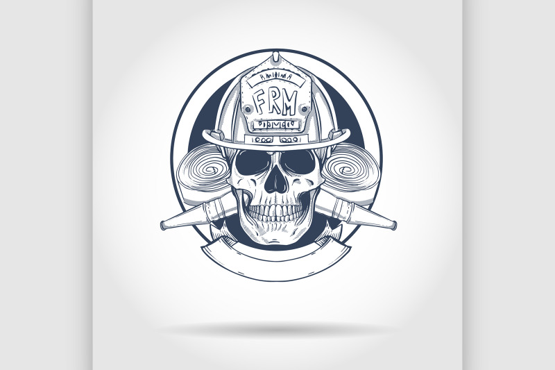 sketch-fireman-skull