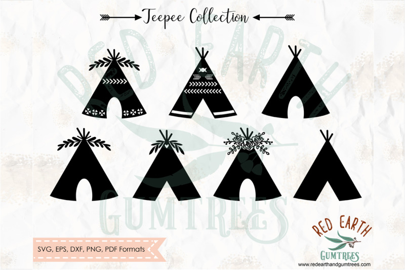 teepee-collection-boho-tents-bundle-woodland-svg-png-eps-dxf-pdf