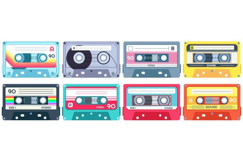 retro-music-cassette-stereo-dj-tape-vintage-90s-cassettes-tapes-and