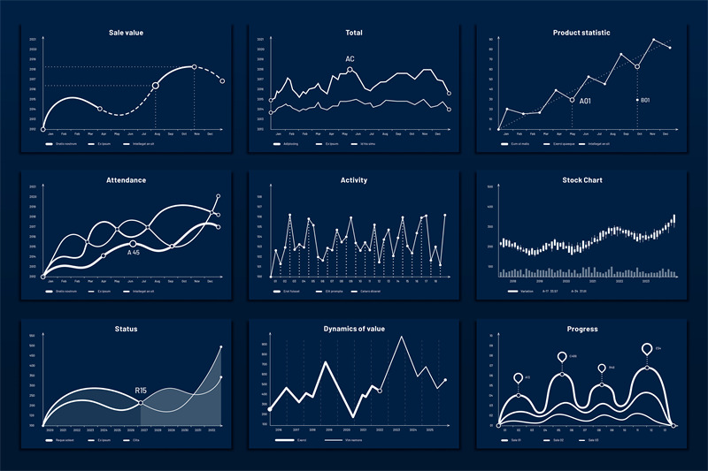 data-graphic-charts-maths-coordinates-graph-growth-chart-graphics-an