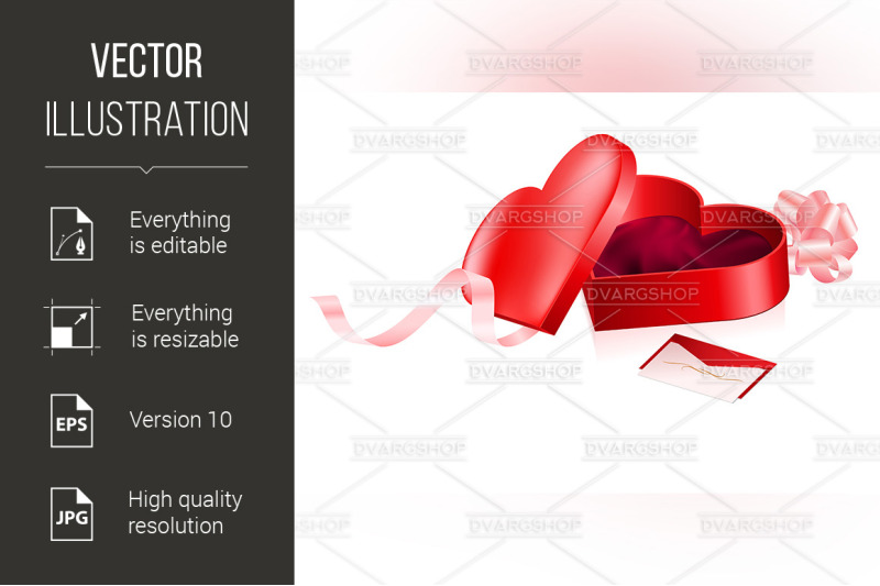 red-box-in-heart-shape