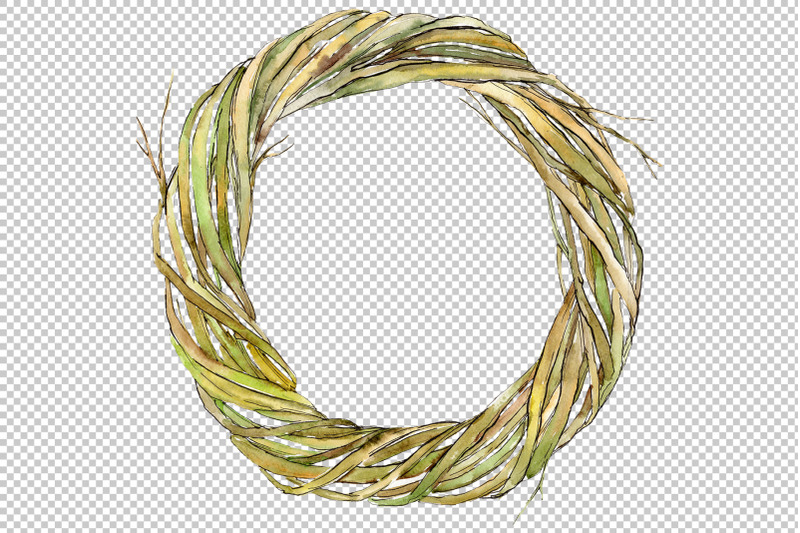 watercolor-wreath-of-branches-png