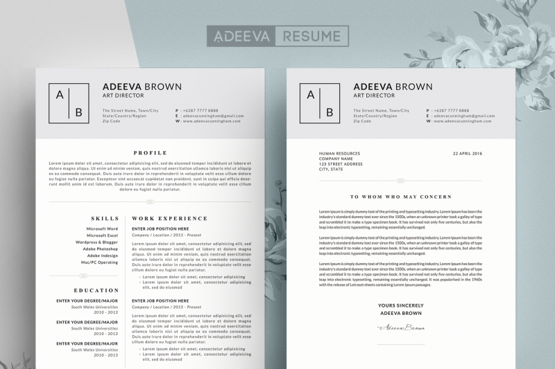 simple-resume-template-brown