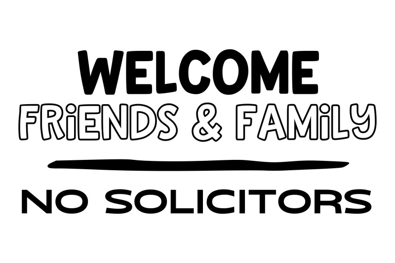 welcome-no-solicitors-svg-png-eps