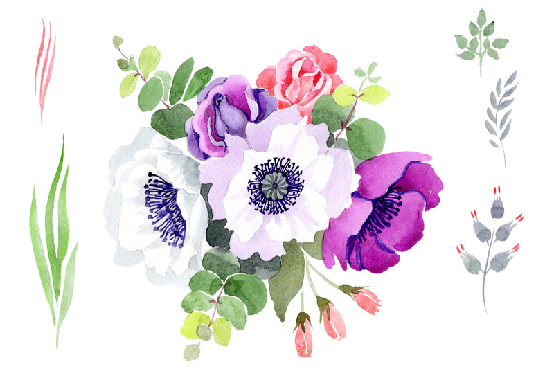 bouquet-sweet-music-watercolor-png