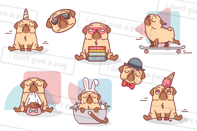 funny-pug-dog-collection