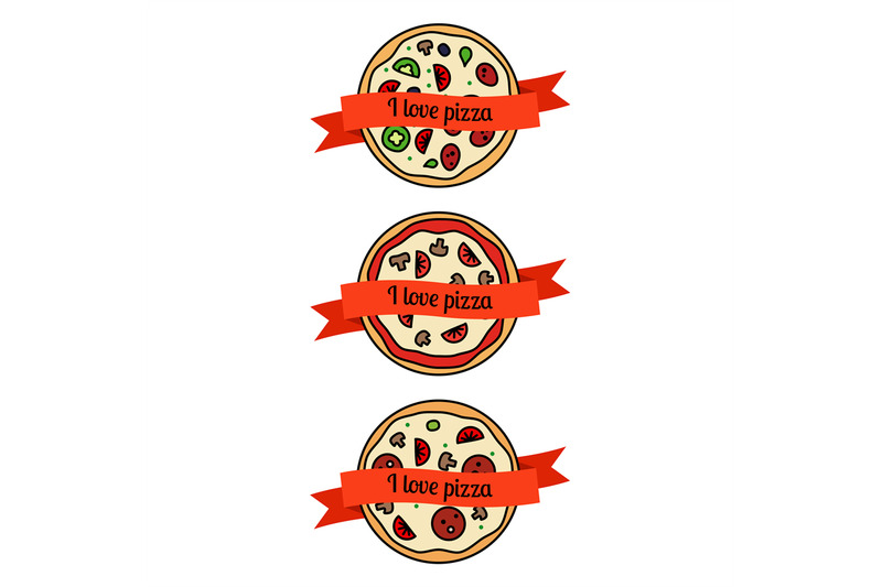 pizza-icons-set-with-ribbons