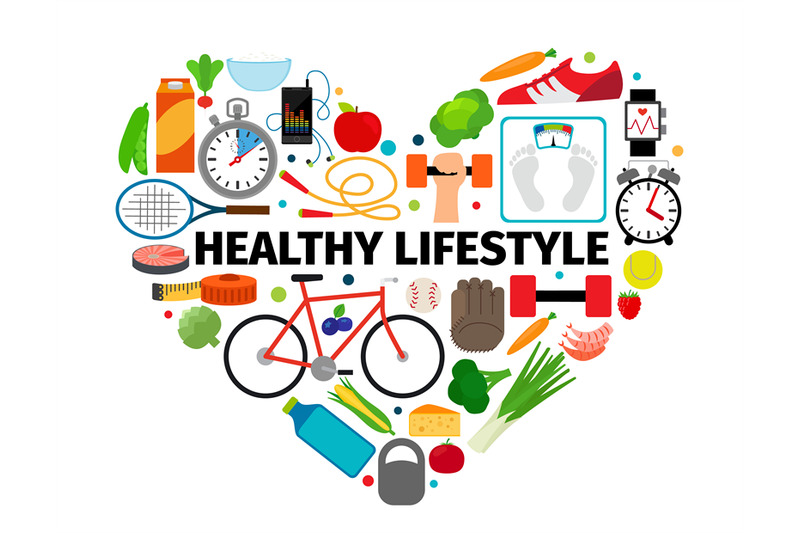 healthy-lifestyle-heart-emblem