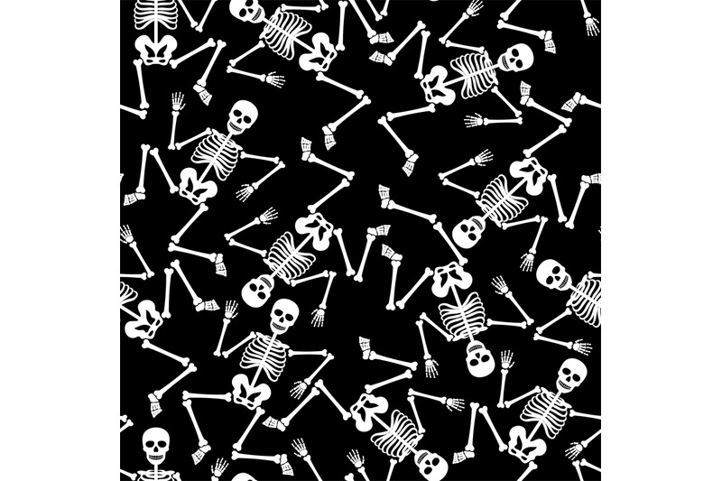 skeleton-dancing-seamless-pattern