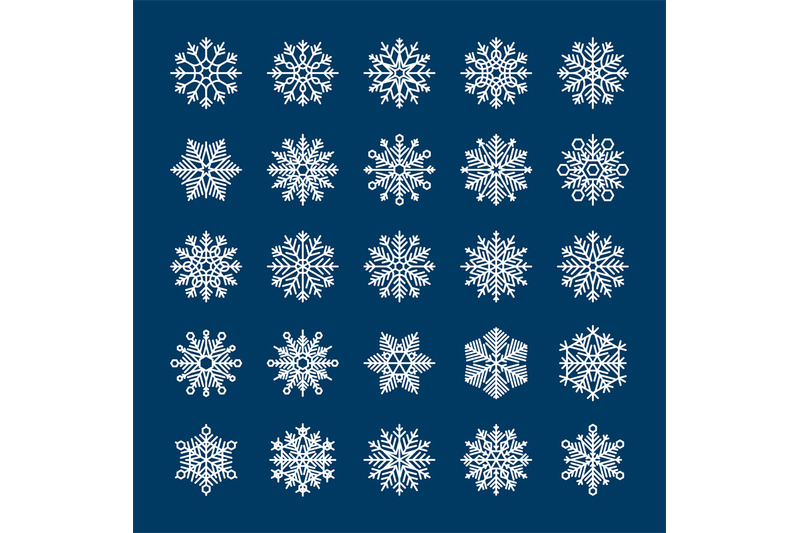 snowflakes-set-for-winter-holiday-invitations