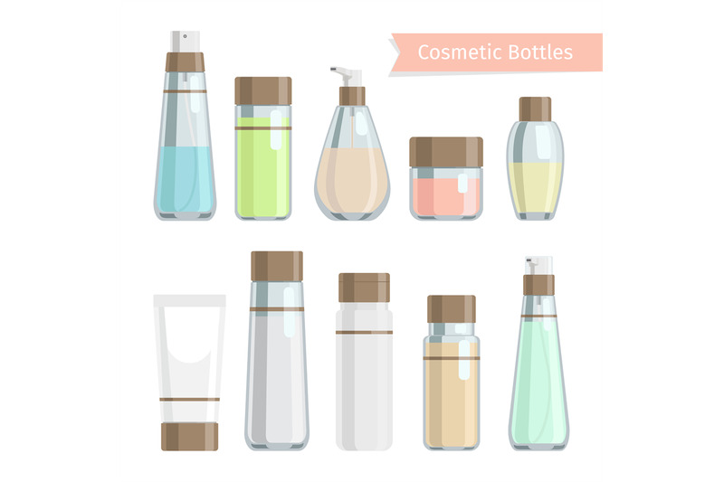 cosmetics-bottle-products-set