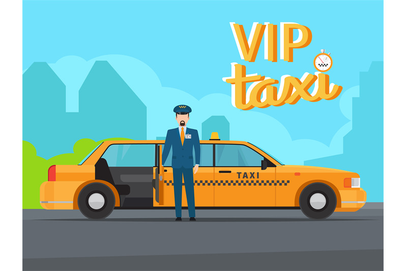 vip-taxi-service-illustration