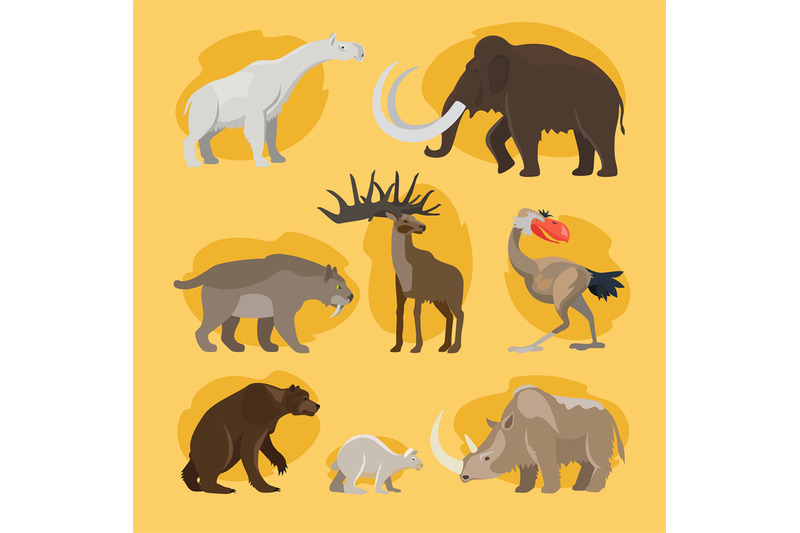 prehistoric-animals-cartoon-icons