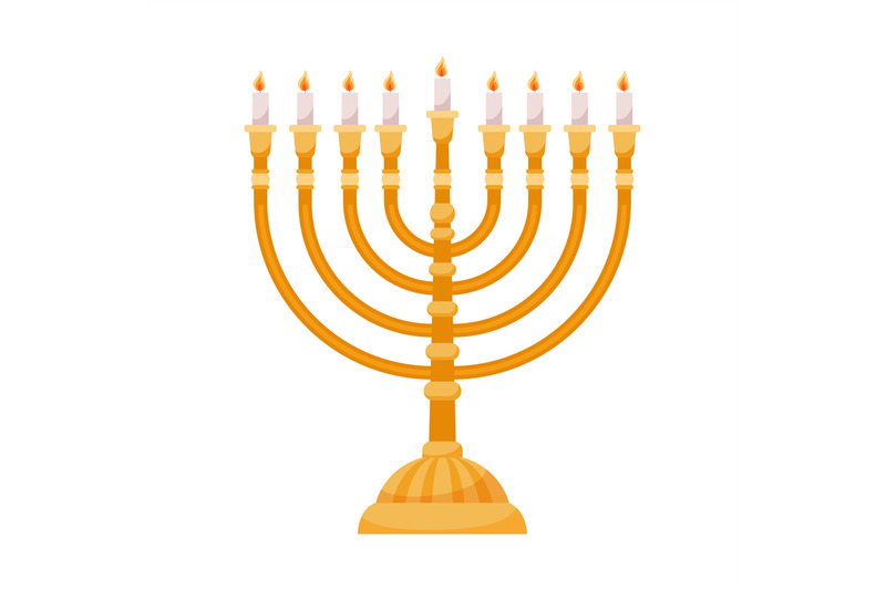 hanukkah-menorah-isolated-on-white