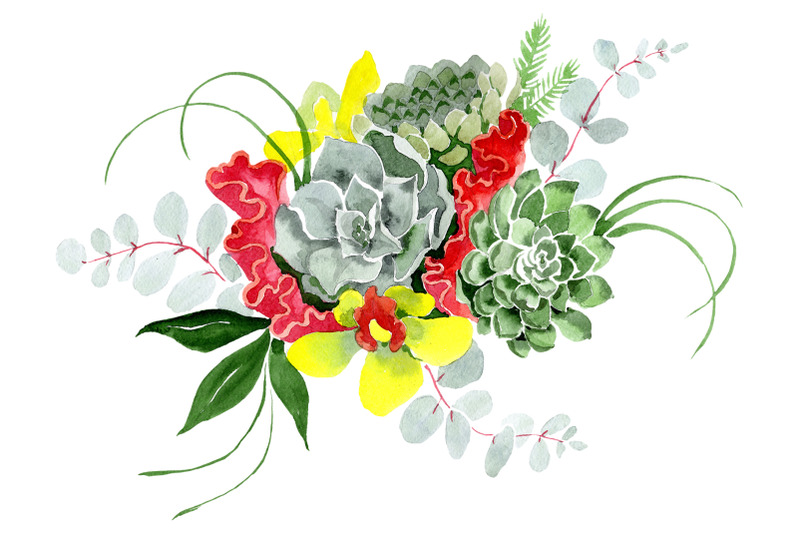 bouquet-quot-long-awaited-happiness-quot-watercolor-png