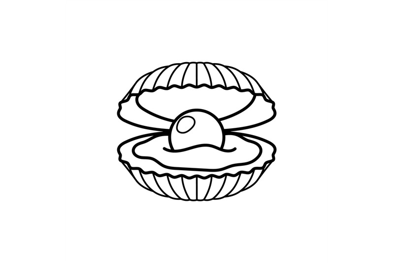 black-pearl-in-shell-icon