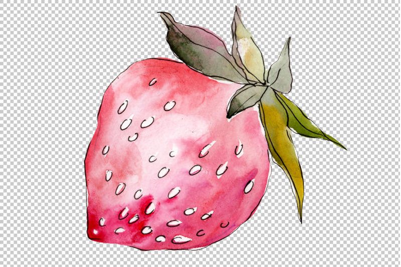 strawberry-red-watercolor-png-c