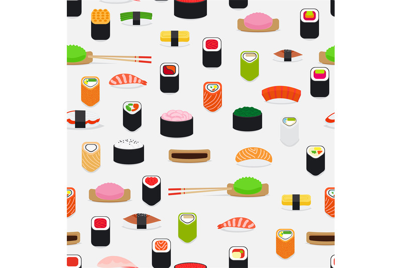 sushi-pattern-with-colorful-flat-elements