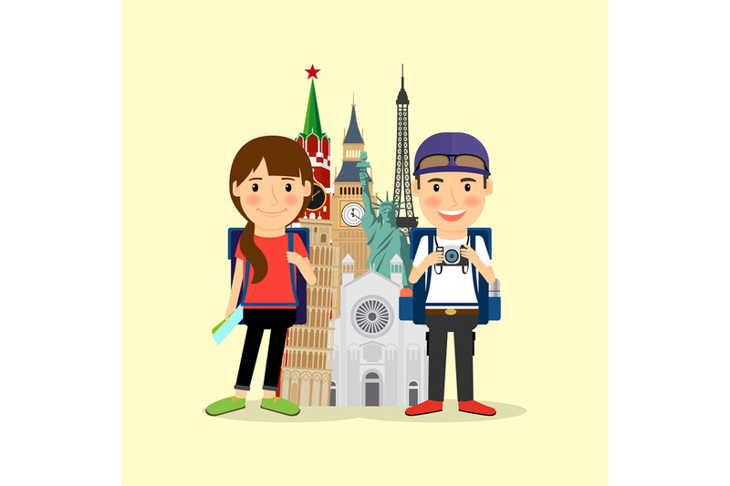 traveling-couple-cartoon-character