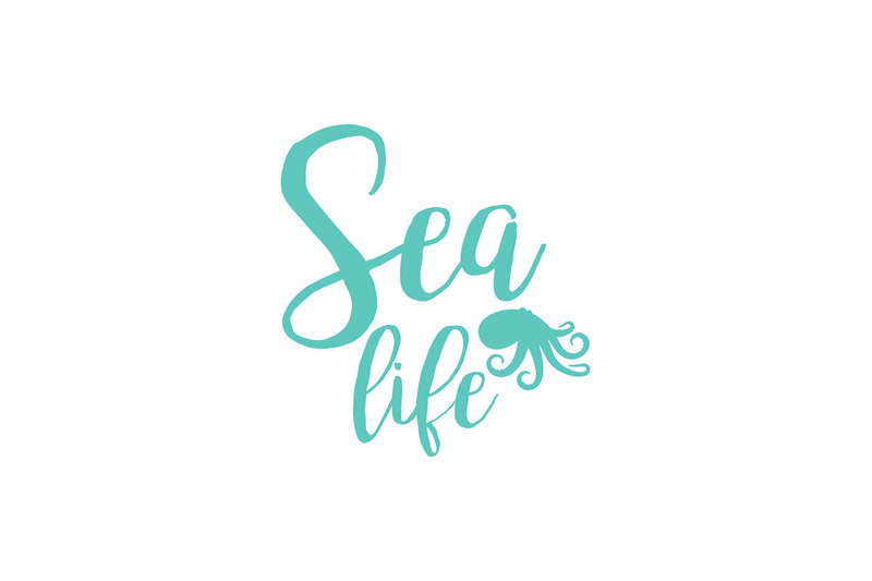 octopus-sea-life-lettering-design