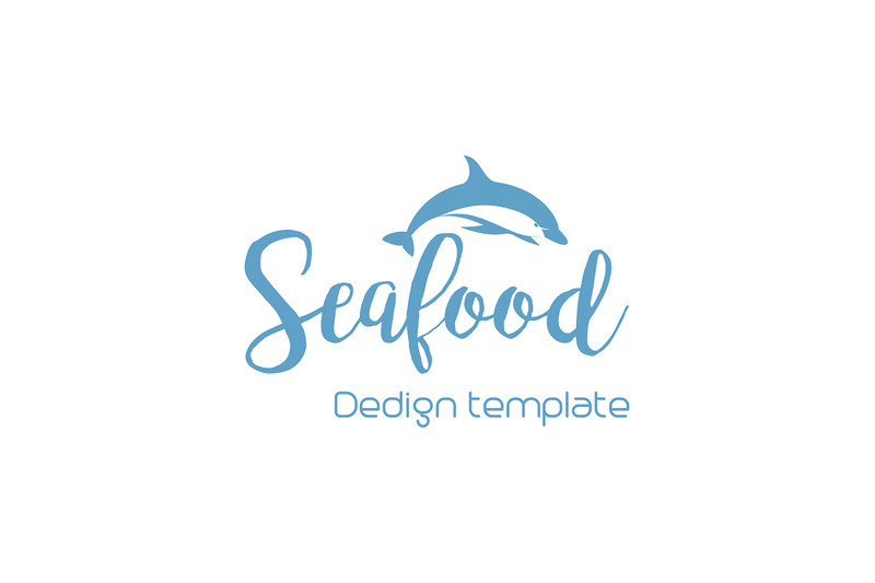 seafood-lettering-design-with-dolphin