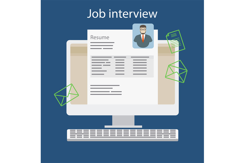 job-interview-with-resume-on-computer