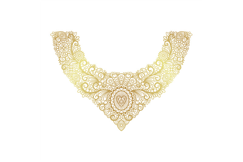 golden-neck-print-floral-design