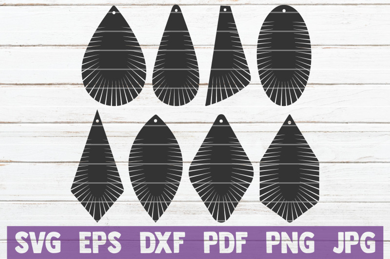 Download Fringe Earring SVG Bundle | Cut File Templates By ...