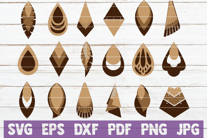 Download Earrings Bundle | SVG Cut File Templates By ...