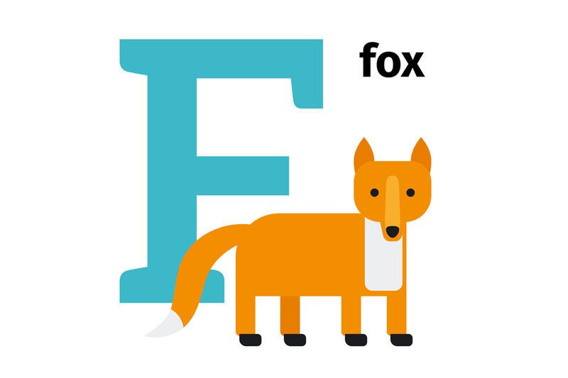 english-animals-zoo-alphabet-letter-f