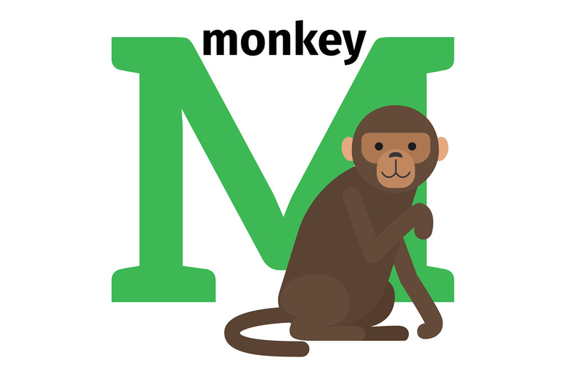 english-animals-zoo-alphabet-letter-m