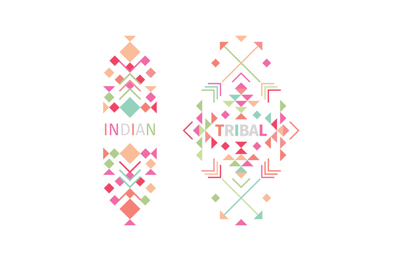 tribal-logo-set-on-white-background