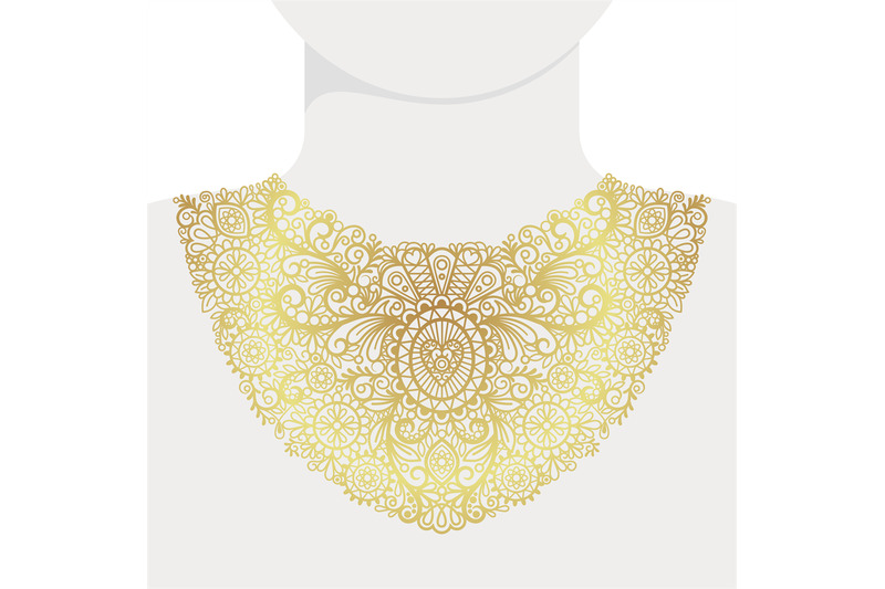 fashion-decorative-golden-neck-print